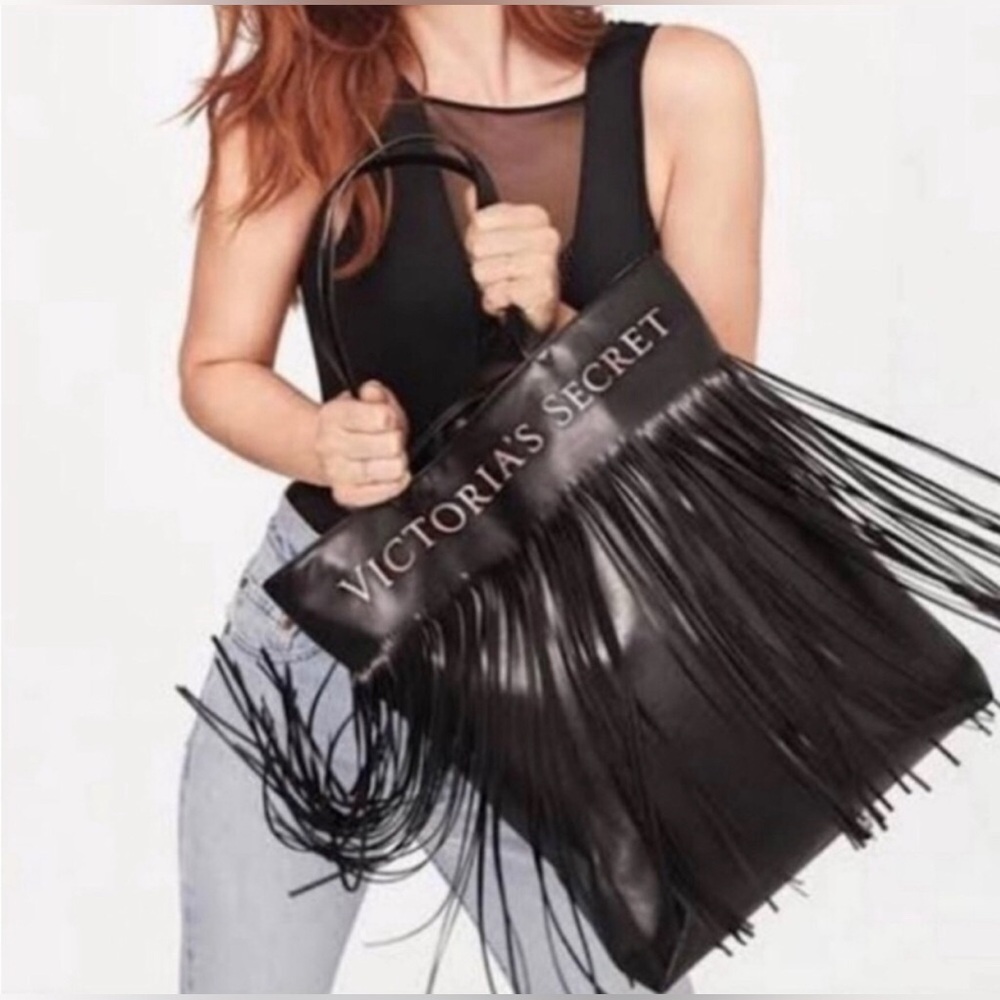 2015 Victoria’s Secret Black Fringe Bag